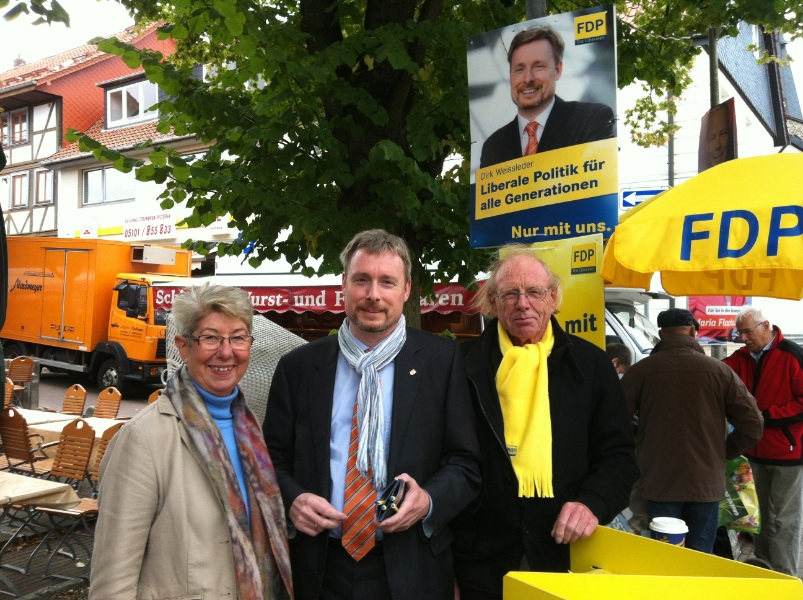 Wahlstand in Pattensen heute Nachmittag